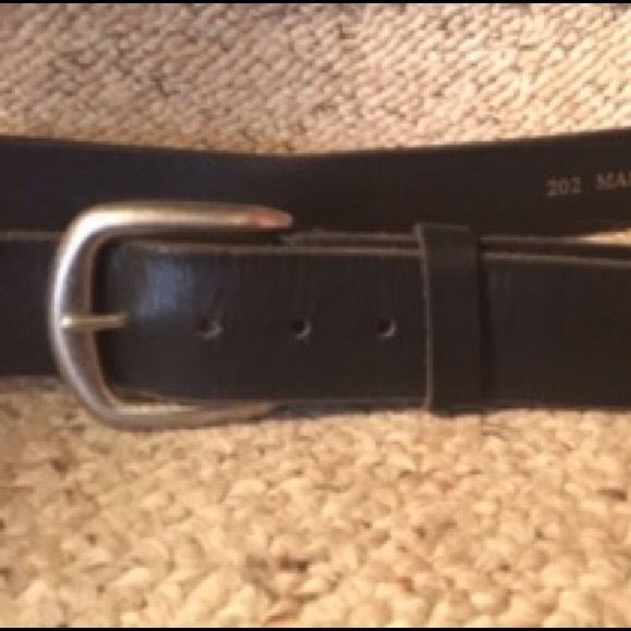 Marc Wolf LTD. 202 Black Leather Belt - Picture 4 of 8